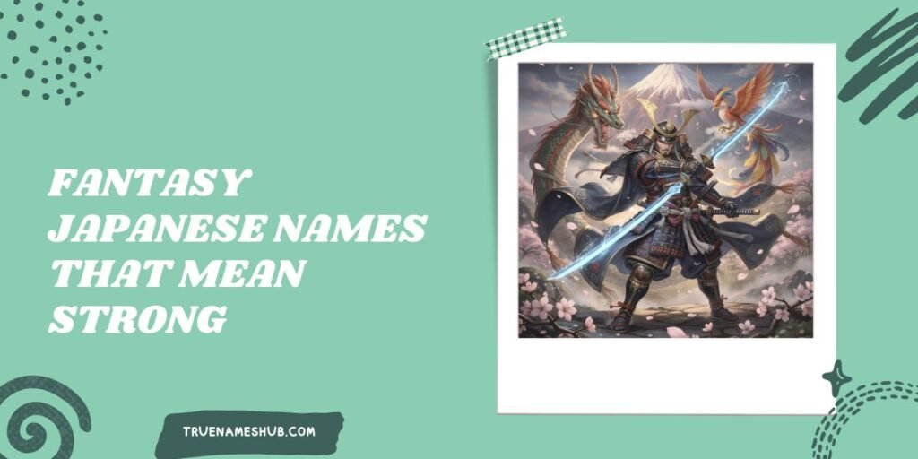 Fantasy Japanese Names That Mean Strong