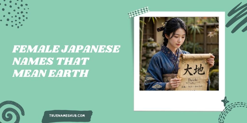 Female Japanese Names That Mean Earth