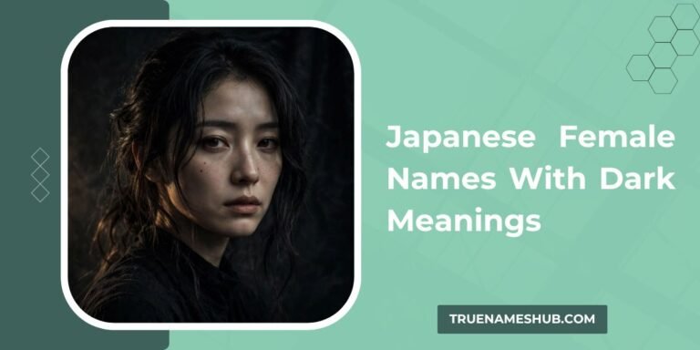 Japanese Female Names With Dark Meanings