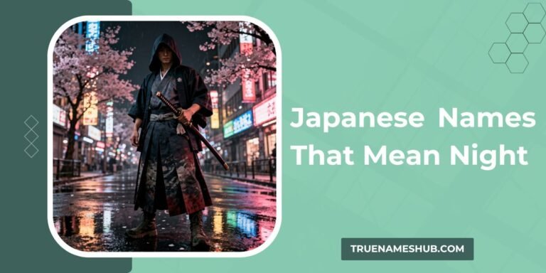 Japanese Names That Mean Night