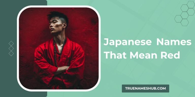 Japanese Names That Mean Red