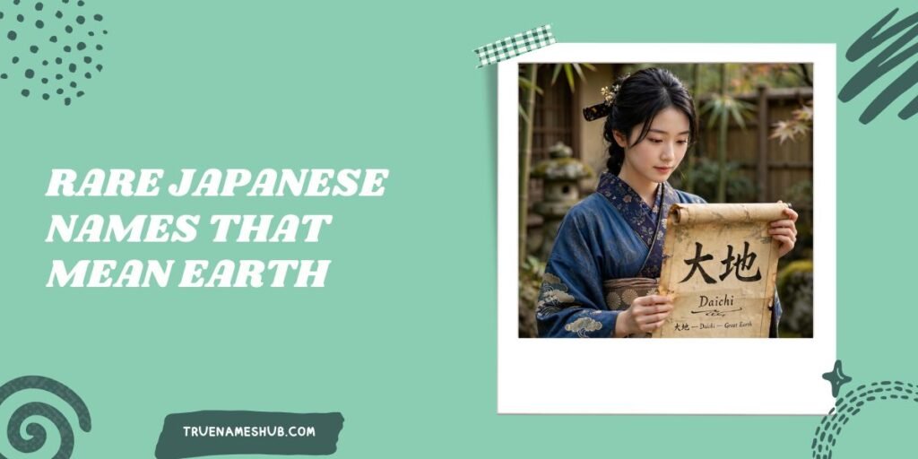 Rare Japanese Names That Mean Earth