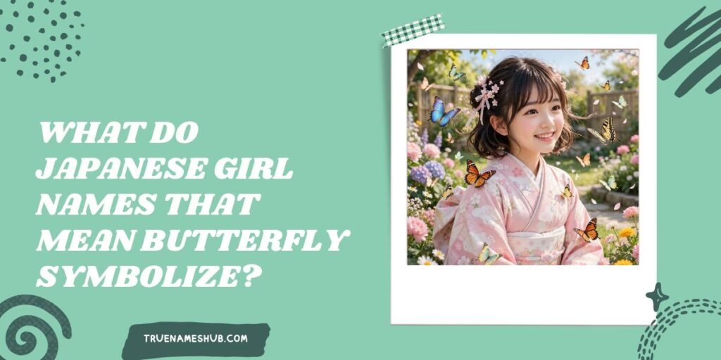 What Do Japanese Girl Names That Mean Butterfly Symbolize