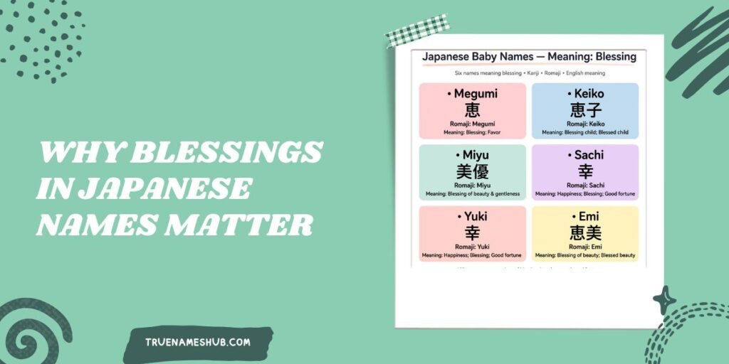 Why Blessings In Japanese Names Matter