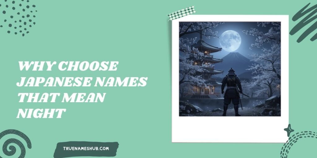 Why Choose Japanese Names That Mean Night