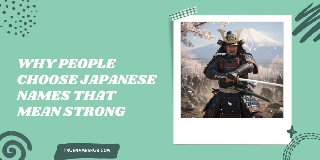 Why People Choose Japanese Names That Mean Strong
