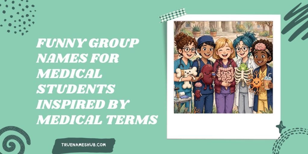 Funny Group Names for Medical Students Inspired by Medical Terms