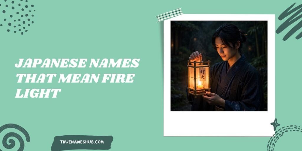 Japanese Names That Mean Fire Light