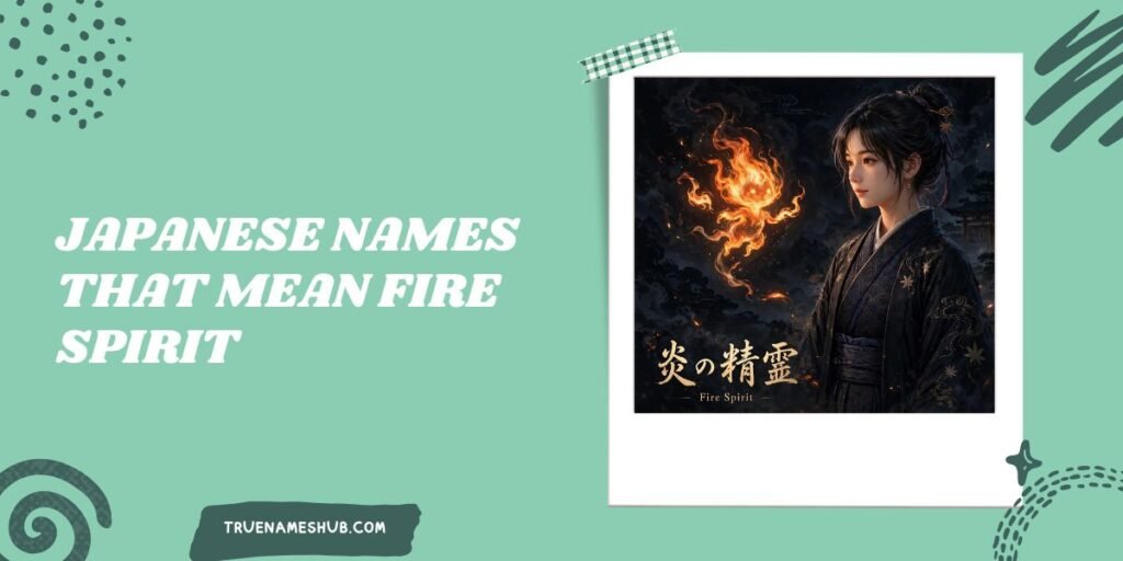 Japanese Names That Mean Fire Spirit