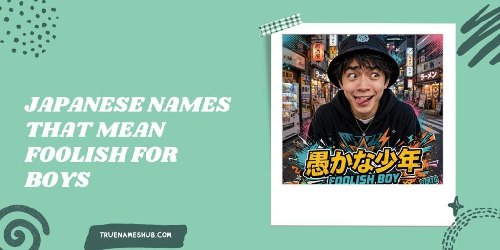 Japanese Names That Mean Foolish For Boys