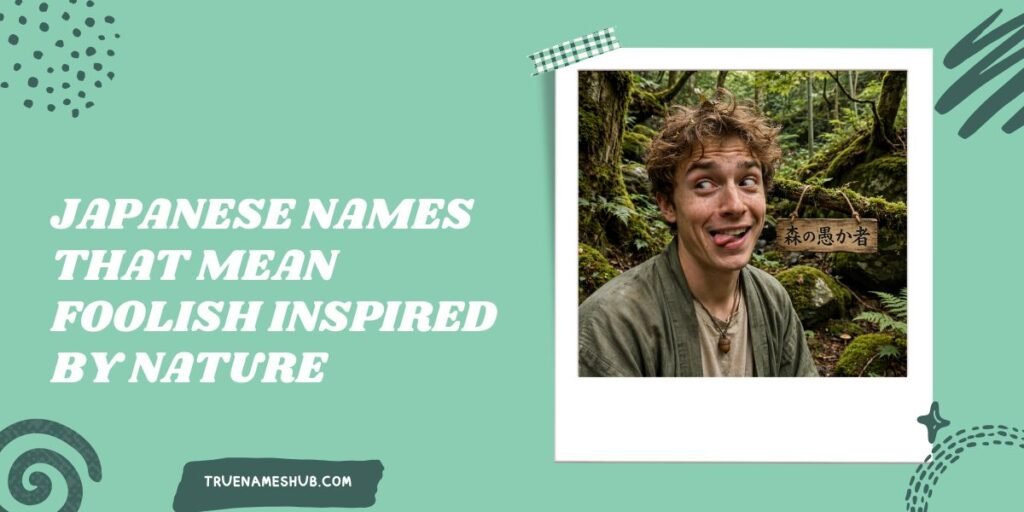 Japanese Names That Mean Foolish Inspired by Nature