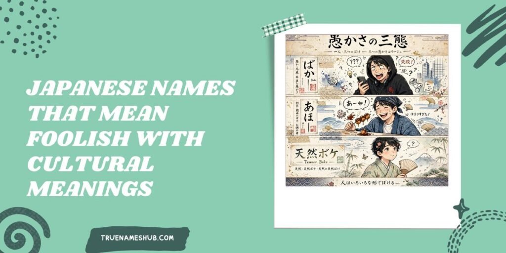 Japanese Names That Mean Foolish With Cultural Meanings
