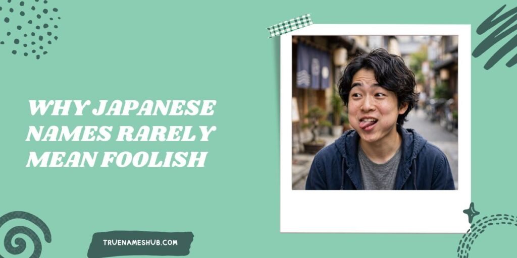 Why Japanese Names Rarely Mean Foolish